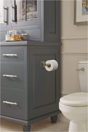 Amerock Corp BH26517G10 Markham Toilet Paper Holder, Brushed Nickel