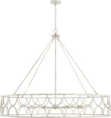 Capital Lighting 443381WW Ricci 8 Light Chandelier Winter White