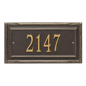 Whitehall 3286OG - Personalized Gardengate Plaque - Grande - Wall - 1 line