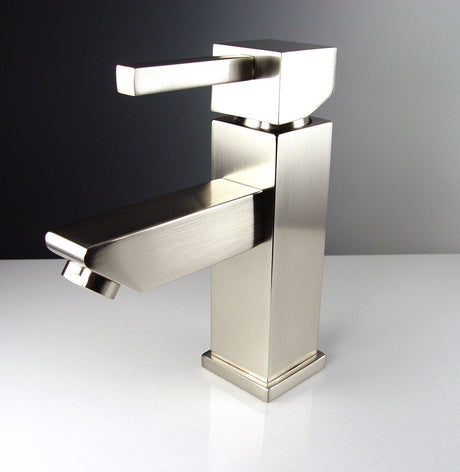 Fresca FFT1030BN Fresca Versa Single Hole Mount Bathroom Vanity Faucet - Brushed Nickel