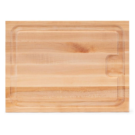 John Boos AUJUS2015 Au Jus Maple Wood Cutting Board for Kitchen Prep, 20 x 15 Inches, 1.5 Inches Thick Edge Grain Charcuterie Block with Juice Grooves 20X15X1.5 MPL-EDGE GR-AU JUS BRD-