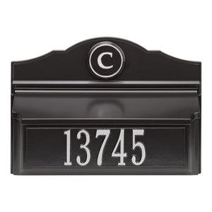 Whitehall 11247 - Colonial Wall Mailbox Package #1 (Mailbox, Plaque & Monogram)