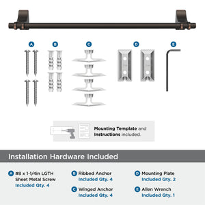 Amerock BH36053ORB Oil Rubbed Bronze Towel Bar 18 in (457 mm) Towel Rack Davenport Bathroom Towel Holder Bathroom Hardware Bath Accessories