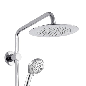 PULSE ShowerSpas 1088-CH-1.8GPM SeaBreeze II Shower System with 8" Rain Showerhead, Slide Bar and Multi-Function Hand Shower, Polished Chrome, 1.8 GPM