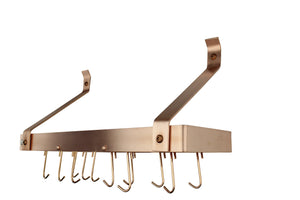Enclume PR8B-24 CP 24" Bookshelf Rack w/ 12 Hooks CP