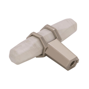 Amerock Cabinet Knob Marble White/Polished Nickel  2-1/2 inch (64 mm) Length Carrione 1 Pack Drawer Knob Cabinet Hardware