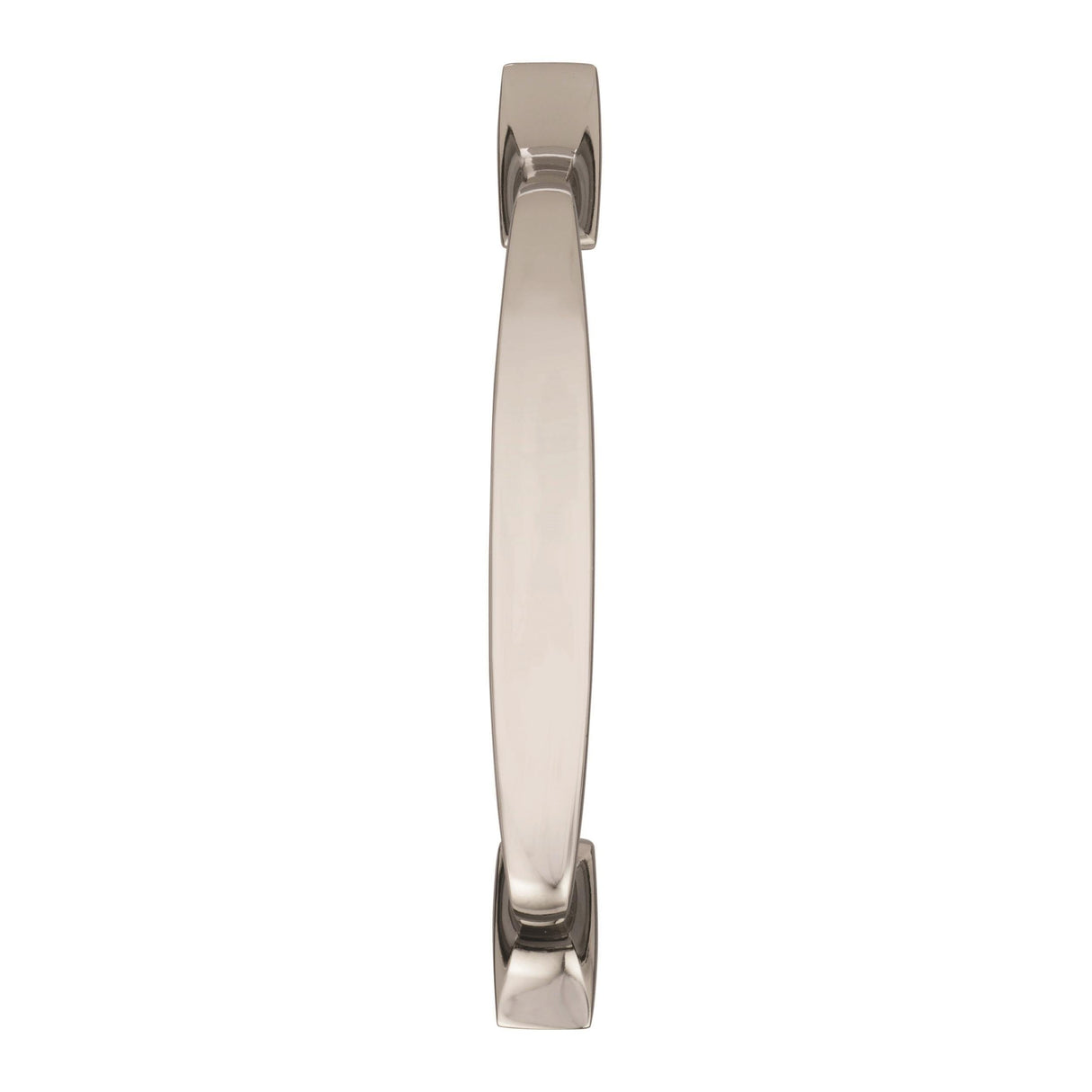 Amerock Cabinet Pull Polished Nickel 3-3/4 inch (96 mm) Center to Center Highland Ridge 1 Pack Drawer Pull Drawer Handle Cabinet Hardware