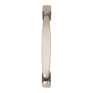 Amerock Cabinet Pull Polished Nickel 3-3/4 inch (96 mm) Center to Center Highland Ridge 1 Pack Drawer Pull Drawer Handle Cabinet Hardware