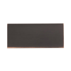 Amerock Cabinet Pull Oil Rubbed Bronze 3 inch (76 mm) Center to Center Edge Pull 1 Pack Drawer Pull Drawer Handle Cabinet Hardware