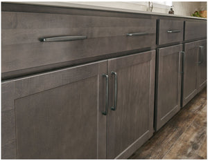 Jeffrey Alexander 1091DBAC 1-3/16" Overall Length Brushed Oil Rubbed Bronze Square Milan 1 Cabinet Knob