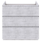 Fresca FCB31-361236RWH-FC Fresca Formosa 82" Floor Standing Double Sink Modern Bathroom Cabinet in Rustic White