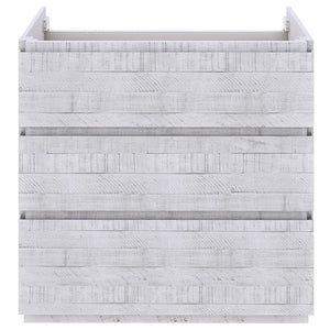 Fresca FCB31-361236RWH-FC Fresca Formosa 82" Floor Standing Double Sink Modern Bathroom Cabinet in Rustic White