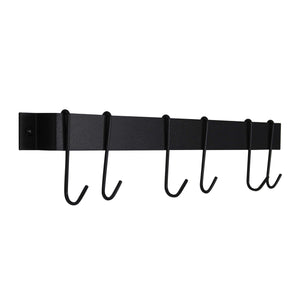 Enclume MPU-13O GY 22" Easy Mount Rack Utensil Bar w/ 8 Hooks GY