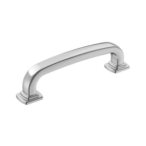 Amerock Cabinet Pull Polished Chrome 3-3/4 inch (96 mm) Center-to-Center Surpass 1 Pack Drawer Pull Cabinet Handle Cabinet Hardware