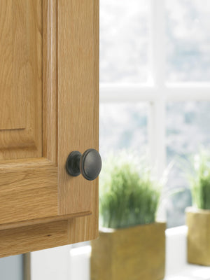 Amerock Cabinet Knob Oil Rubbed Bronze 1-1/4 inch (32 mm) Diameter Ravino 1 Pack Drawer Knob Cabinet Hardware