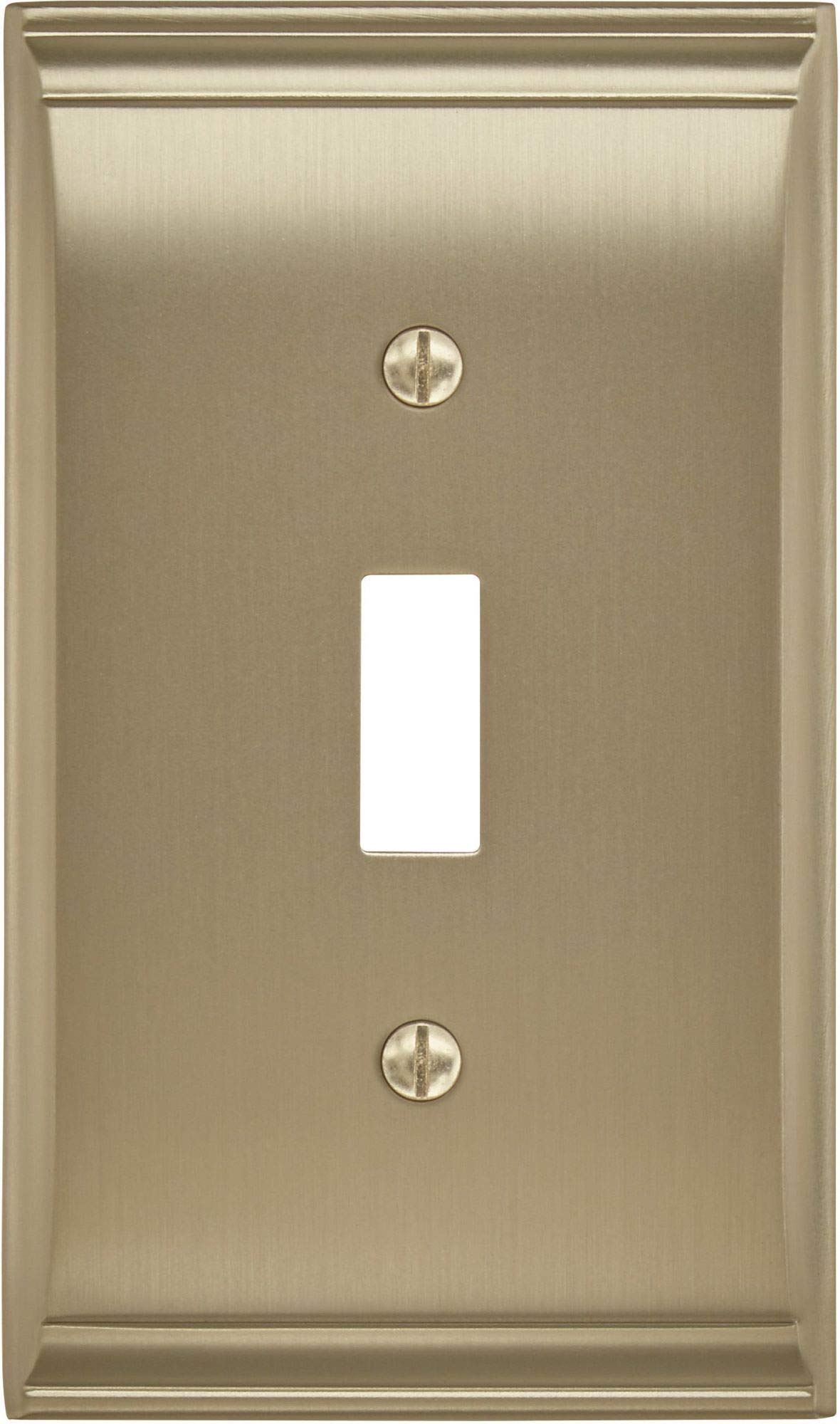 Amerock Wall Plate Golden Champagne 1 Toggle Switch Plate Cover Candler 1 Pack Light Switch Cover