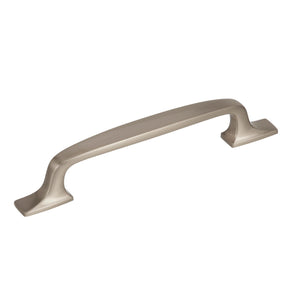Amerock Cabinet Pull Satin Nickel 5-1/16 inch (128 mm) Center to Center Highland Ridge 1 Pack Drawer Pull Drawer Handle Cabinet Hardware