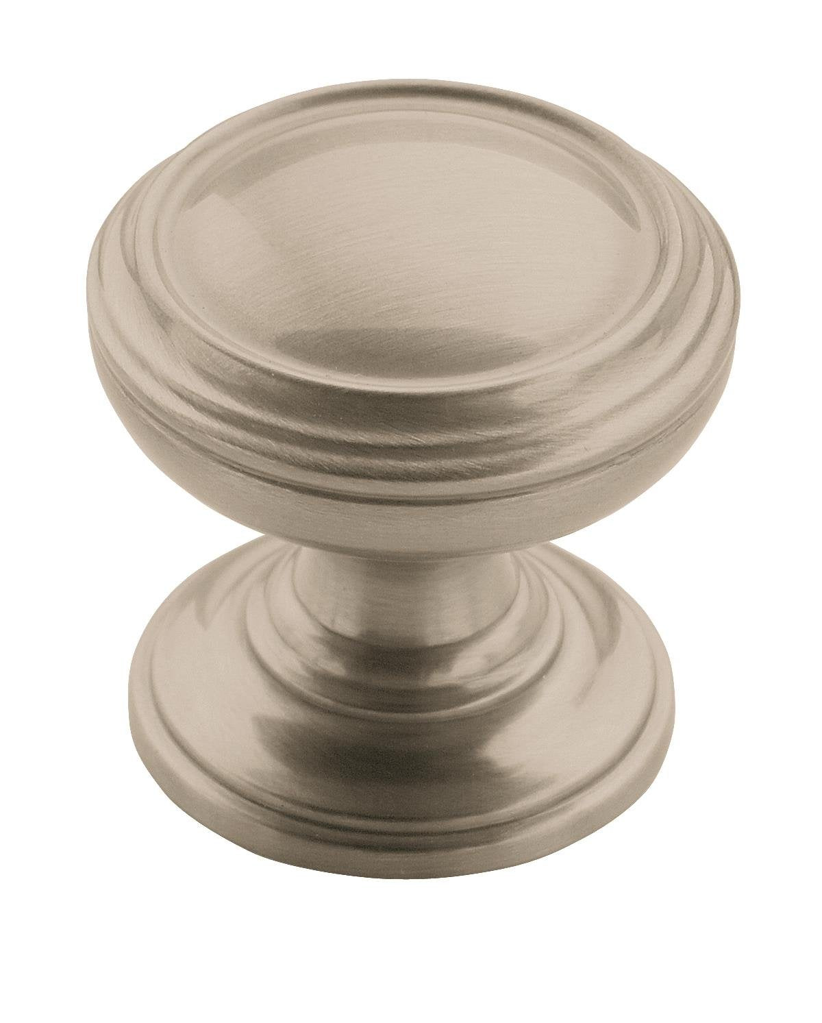 Amerock Cabinet Knob Satin Nickel 1-1/4 inch (32 mm) Diameter Revitalize 1 Pack Drawer Knob Cabinet Hardware