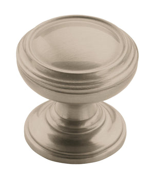 Amerock Cabinet Knob Satin Nickel 1-1/4 inch (32 mm) Diameter Revitalize 1 Pack Drawer Knob Cabinet Hardware