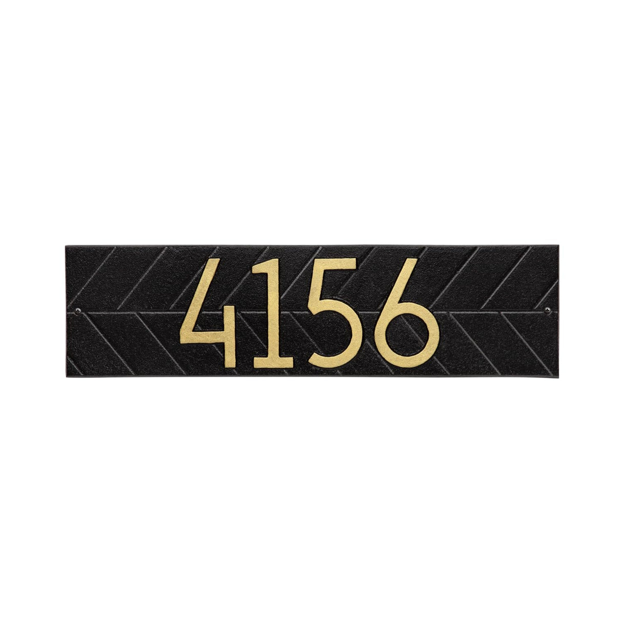 Whitehall 3902BG - Modern Herringbone Horizontal Plaque, Standard Wall 1-line