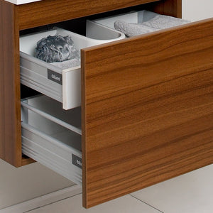 Fresca FVN8006TK Fresca Nano 24" Teak Modern Bathroom Vanity w/ Medicine Cabinet