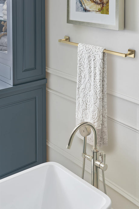 Amerock BH36074BBZ Golden Champagne Towel Bar 24 in (610 mm) Towel Rack Appoint Bathroom Towel Holder Bathroom Hardware Bath Accessories