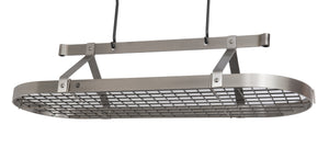 Enclume PR16CWG SS 48" Oval Ceiling Pot Rack w/ 24 Hooks SS