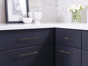 Amerock Cabinet Pull Matte Black/Matte Black 6-5/16 inch (160 mm) Center to Center Urbanite 1 Pack Drawer Pull Drawer Handle Cabinet Hardware