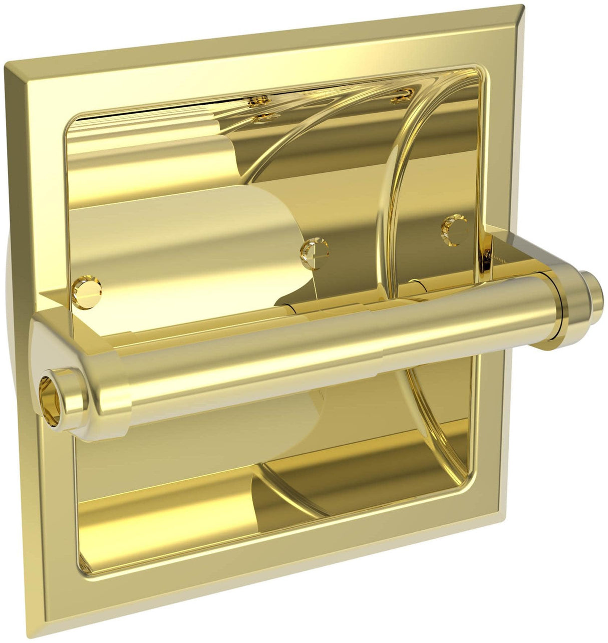 Brasstech 10-89-01 Recessed Tissue Holder Forever Brass (PVD)