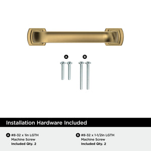 Amerock BP36897CZ Champagne Bronze Cabinet Pull 3 inch (76mm) Center-to-Center Cabinet Hardware Surpass Furniture Hardware Drawer Pull