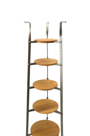 Enclume CWS6 W/BOARDS 6-Tier Gourmet Stand w/ Alder Wood Shelves HS