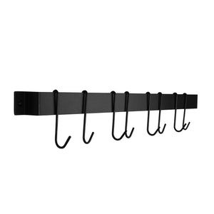 Enclume MPU-14O GY 32" Easy Mount Rack Utensil Bar w/ 8 Hooks GY