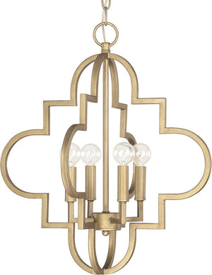 Capital Lighting 4541BG Ellis 4 Light Pendant Brushed Gold