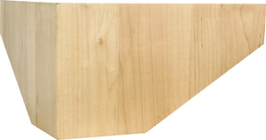 Hardware Resources PFCCOV-CH 8" W x 8" D x 4-1/2" H Cherry Cove Corner Pedestal Foot