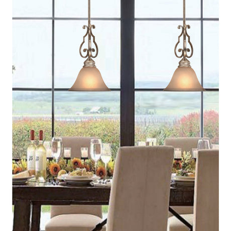 Crystorama 7521-DT  Shelby 1-light Distressed Twilight Mini Pendant