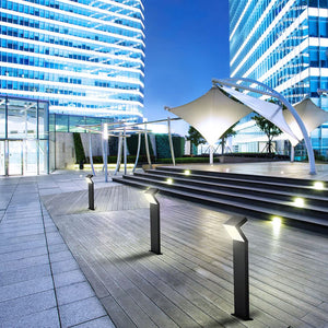 VONN Lighting 32" Modern VOB226088BL 100-277V 17-Watt ETL Certified Integrated LED Outdoor Bollard in Matte Black