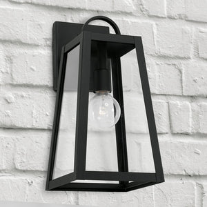 Capital Lighting 943711BK Leighton 1 Light Outdoor Wall Lantern Black