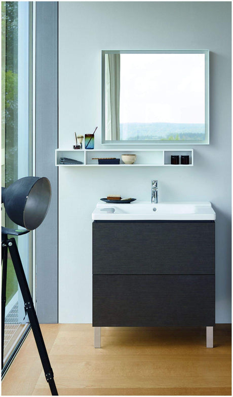 Duravit LC6627 L-Cube 40" Single Free Standing Wood Vanity Cabinet Only - Less Vanity Top - White Matte