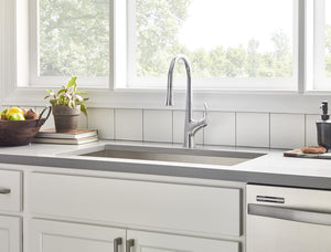 Gerber D454422BS Satin Black Antioch Single Handle Pull-down Kitchen Faucet