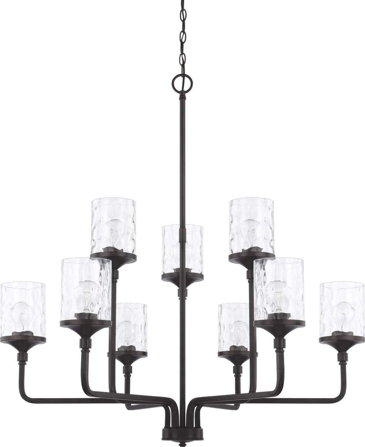 Capital Lighting 428891MB-451 Colton 9 Light Chandelier Matte Black