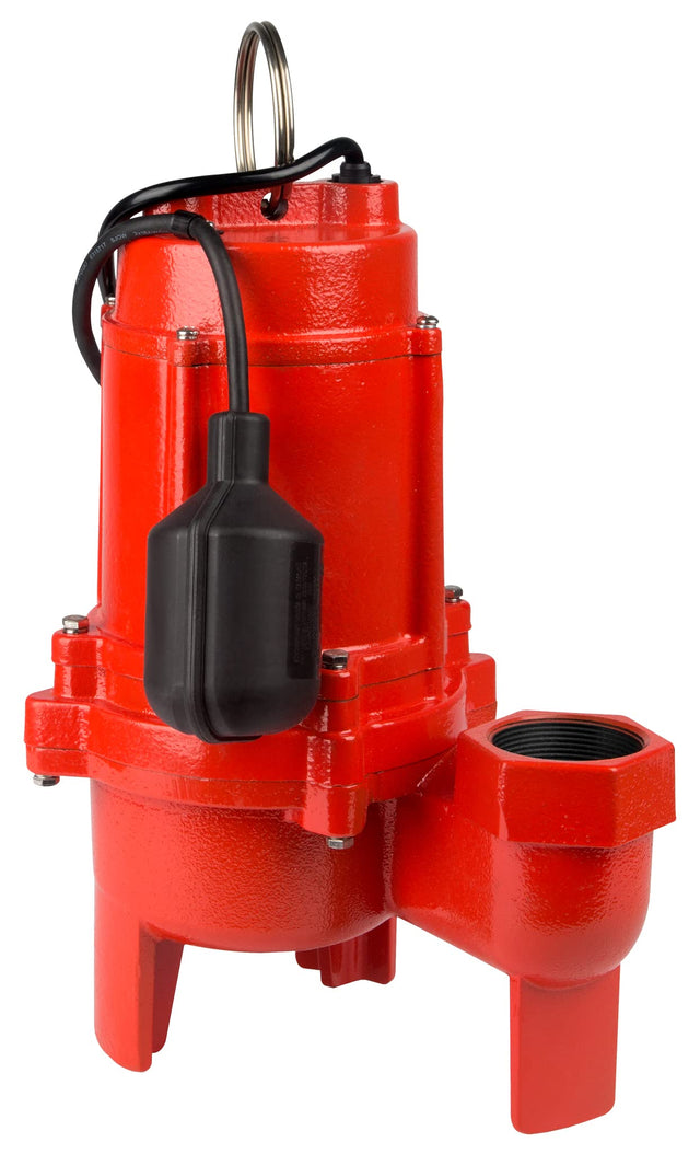 Red Lion 14942663 RL50WA 1/2 HP, 7200 GPH Sewage Pump - Cast Iron, 20 ft Cord, Tethered