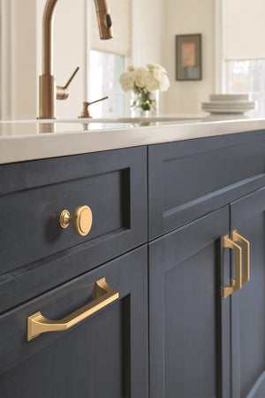 Amerock Cabinet Pull Champagne Bronze 3-3/4 inch (96 mm) Center-to-Center Exceed 1 Pack Drawer Pull Cabinet Handle Cabinet Hardware