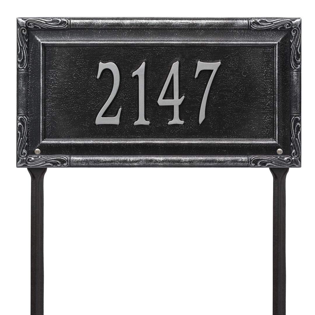Whitehall 3288BS - Personalized Gardengate Plaque - Grande - Lawn - 1 line