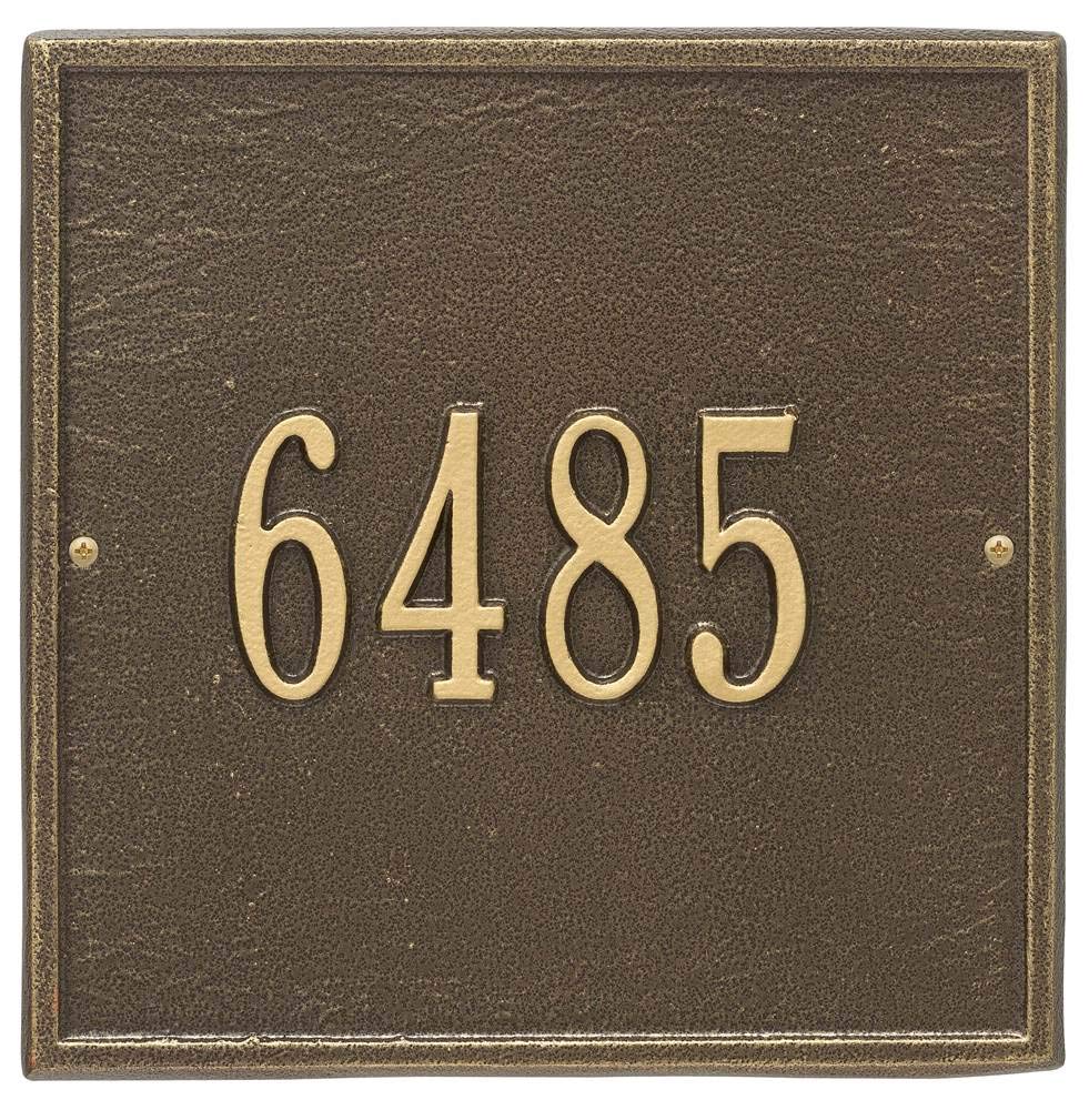 Whitehall 2110AB - Personalized Square Plaque - Standard - Wall - 1 line