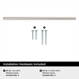 Amerock BP40521CSG9 Sterling Nickel Cabinet Pull 8-13/16 inch (224mm) Center-to-Center Cabinet Hardware Bar Pulls Furniture Hardware Drawer Pull
