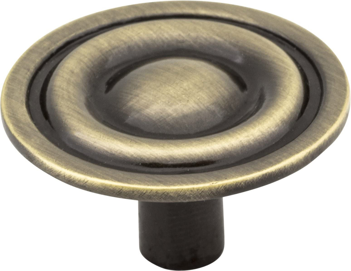 Elements 875AB 1-5/16" Diameter Brushed Antique Brass Kingsport Cabinet Mushroom Knob