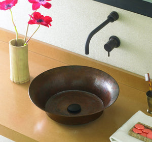 Native Trails CPS271 Maestro Bajo Vessel Bathroom Sink, Antique Copper (Showroom Display)
