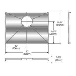 Elkay LKFOBG2115SS Stainless Steel Bottom Grid