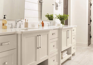 Amerock Cabinet Pull Satin Nickel 7-9/16 inch (192 mm) Center-to-Center Appoint 1 Pack Drawer Pull Cabinet Handle Cabinet Hardware