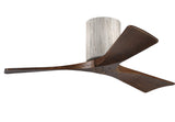 Matthews Fan IR3H-BW-WA-42 Irene-3H three-blade flush mount paddle fan in Barn Wood finish with 42” solid walnut tone blades. 